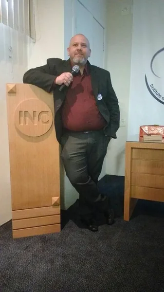 David em palestra no INC
